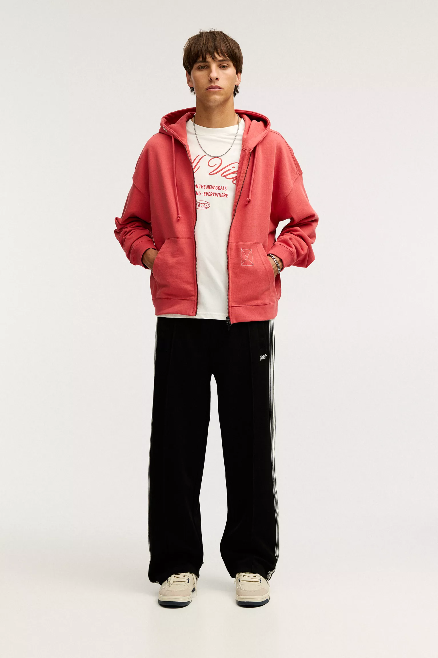 STWD jogger trousers with side stripes